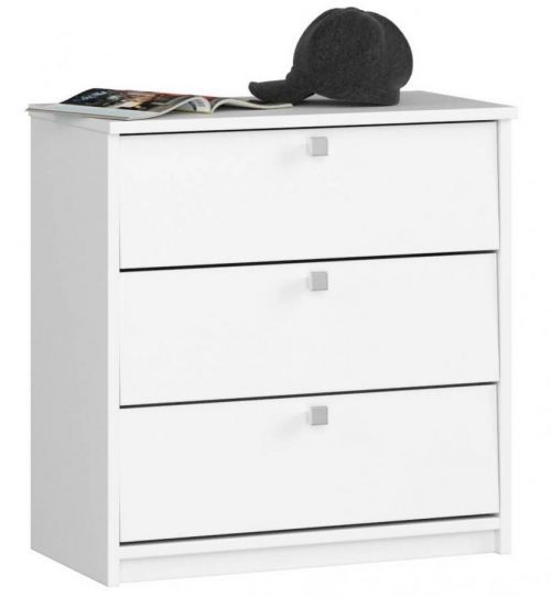 Botník Mini 60 cm  - 3 dvířka bílý