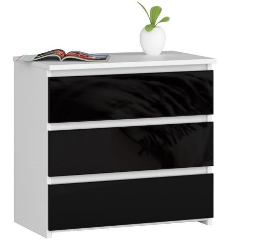 Komoda CL3 60 cm bílá/černá