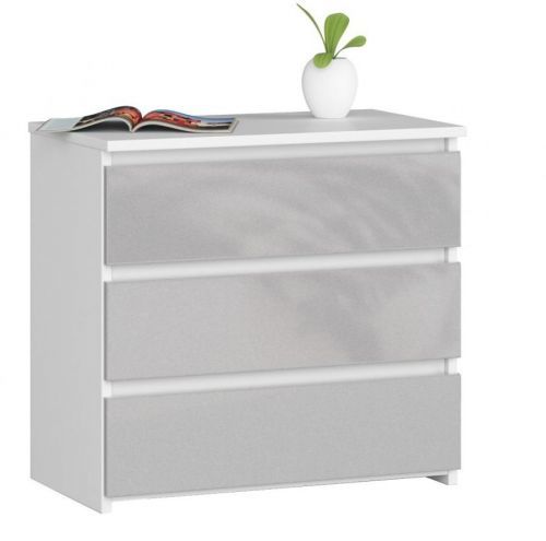 Komoda CL3 60 cm bílá/šedá