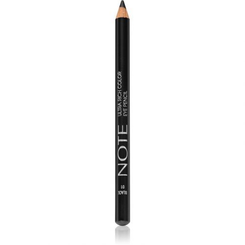Note Cosmetique Ultra Rich Color Eye Pencil vodeodolná ceruzka na oči 01 Black 1,1 g