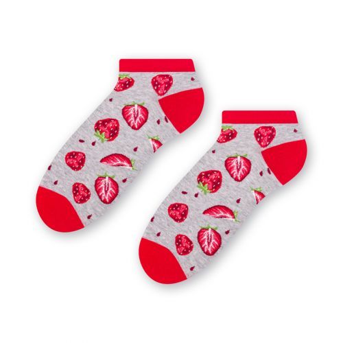 Dámske ponožky Summer Socks 114 bílá/leopardí vzor 35-37