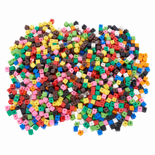 EDX Education Spojovacie kocky 1cm (1000 ks) / Interlocking Cubes 1cm (1000 pc)