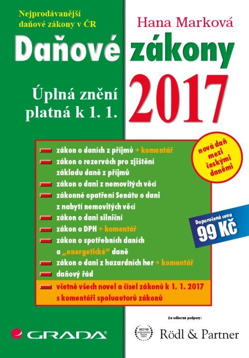 Daňové zákony 2017, Marková Hana