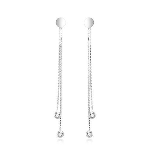 Beneto Moderné strieborné retiazkové náušnice AGUP1864