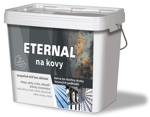 ETERNAL - Farba na vrchné a základné nátery kovov 407 - červenohendá 10 kg
