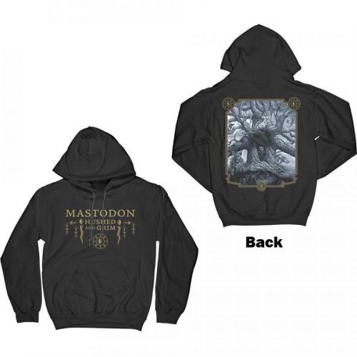 Mastodon - Mikina Hushed & Grim Cover - Muž, Unisex, Čierna, XXL