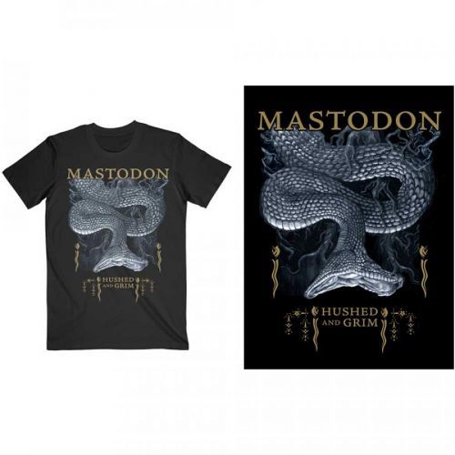 Mastodon - Tričko Hushed Snake - Muž, Unisex, Čierna, XXL