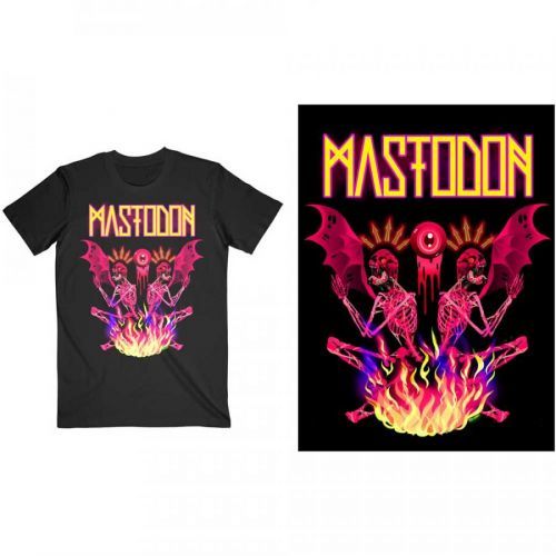 Mastodon - Tričko Double Brimstone Neon - Muž, Unisex, Čierna, XXL