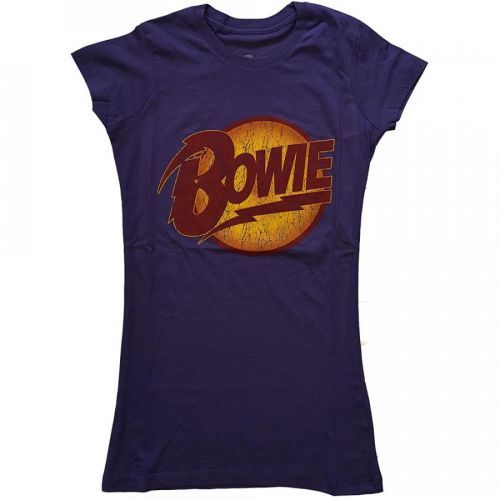 David Bowie - Tričko Vintage Diamond Dogs Logo - Žena, Fialová, XL