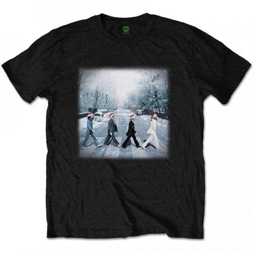 The Beatles - Tričko Abbey Christmas - Muž, Unisex, Čierna, XXL