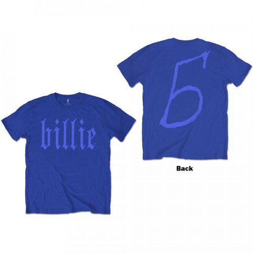 Billie Eilish - Tričko Billie 5 - Muž, Unisex, Modrá, XXL