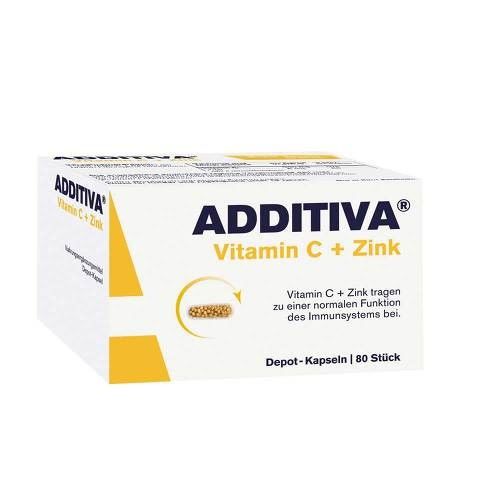 ADDITIVA Vitamín C + zinok 80 kapsúl