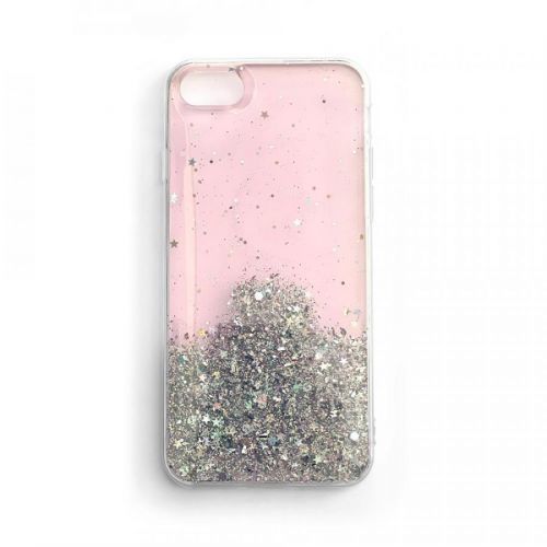 Wozinsky Star Glitter silikónové puzdro pre Xiaomi Redmi Note 10S/Redmi Note 10 - Ružová KP9968