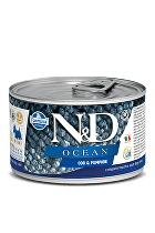 N & D dog OCEAN konz. ADULT MINI codfish / pumpkin - 140g