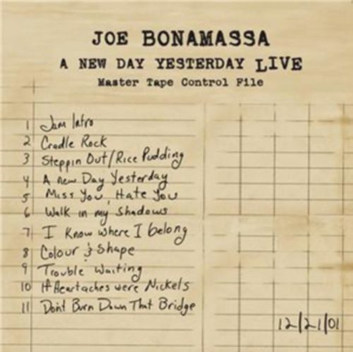A New Day Yesterday Live (Joe Bonamassa) (CD / Album)
