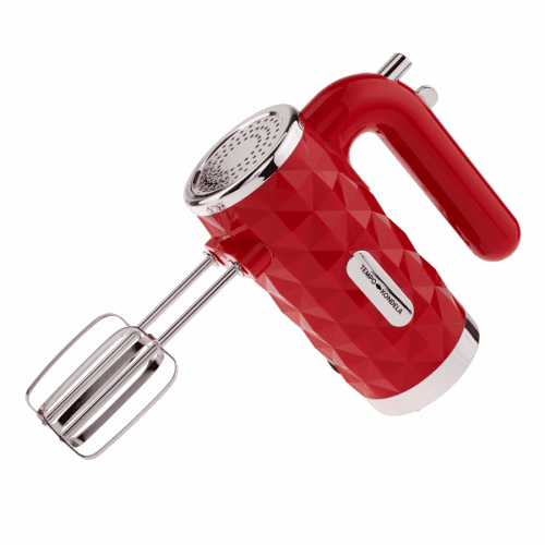 Ruční mixér, červená, plast / kov, DIAMOND TYP 4