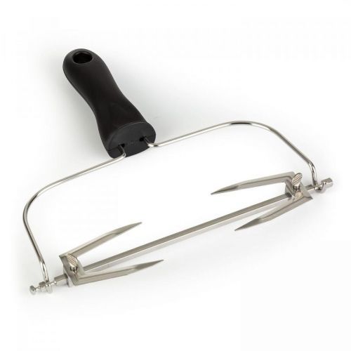 Klarstein AeroVital Cube Chef, otočný špíz a zdvihák na špíz do teplovzdušnej fritézy, nehrdzavejúca oceľ