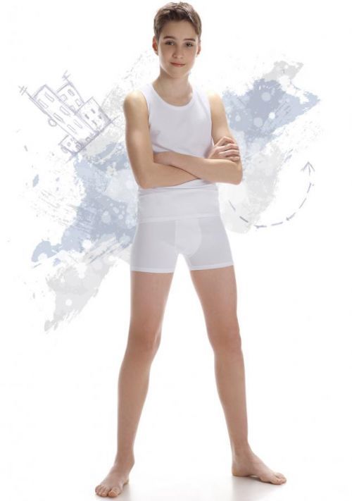 Chlapecká souprava Cornette 867/01  122/128 Bílá