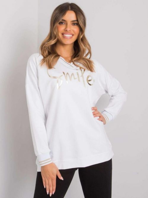 RUE PARIS Dámska biela blúzka s potlačou S/M