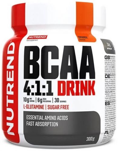 Nutrend bcaa 4:1:1 300 g - pomeranč