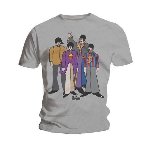 The Beatles - Tričko Yellow Submarine - Muž, Unisex, Šedá, S