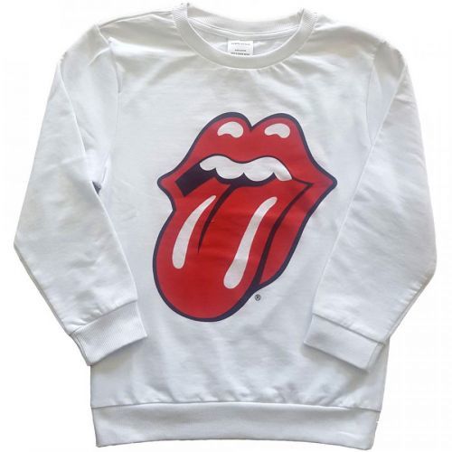 Rolling Stones - Crewneck Classic Tongue - Dieťa, Biela, 7-8 rokov