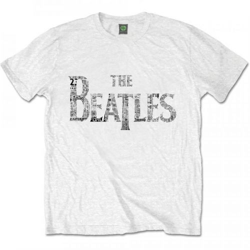 The Beatles - Tričko Drop T Tickets - Muž, Unisex, Biela, XXL