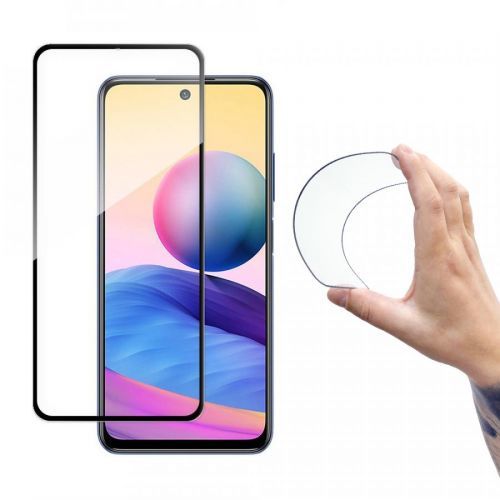 Wozinsky ohybné celoplošné sklo pre Xiaomi Redmi Note 10 5G/Poco M3 Pro - Čierna KP10164