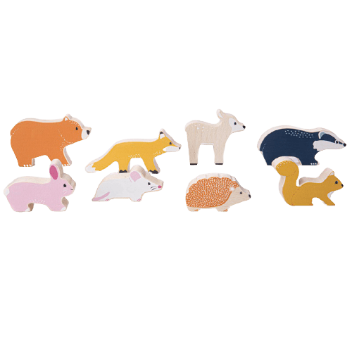 Bigjigs Toys Sada lesných zvieratiek