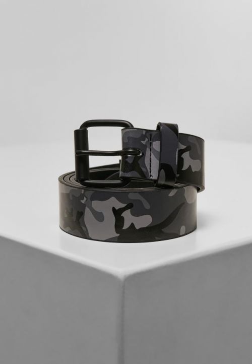 Urban Classics Synthetic Leather Camo Belt darkcamo - S/M