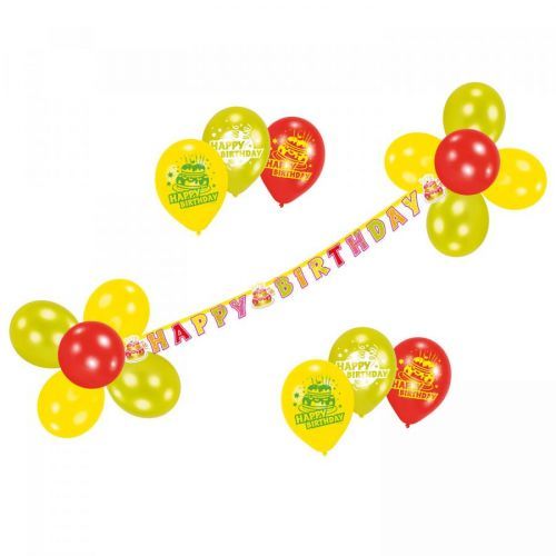 Amscan Banner - Happy Birthday s balónmi