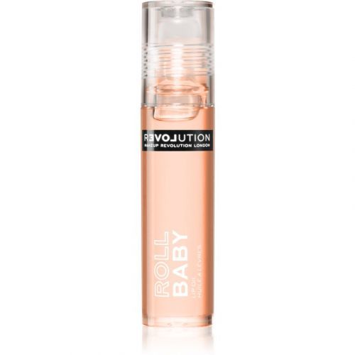 Revolution Relove Roll Baby tónovací olej na pery s vôňou Papaya 5 ml