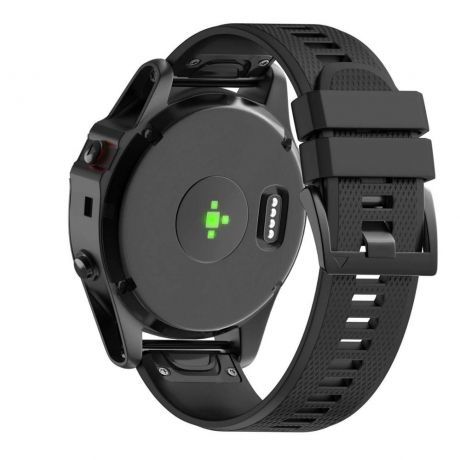 Garmin Fenix 5x Silcone Acton remienok, Black