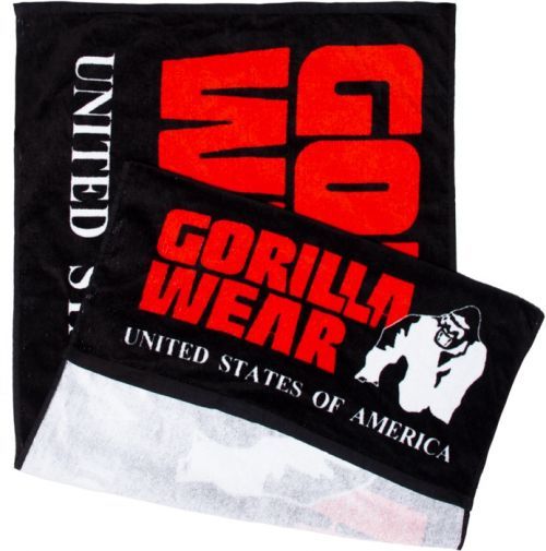 Gorilla wear uterák functional gym towel black/red