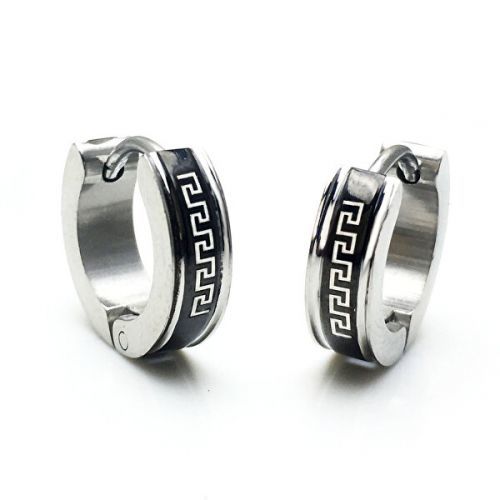 Troli Štýlové oceľové náušnice kruhy VSE004S-PET