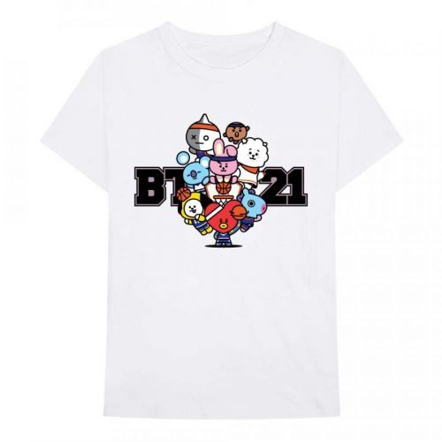 BTS - Tričko Dream Team - Muž, Unisex, Biela, S