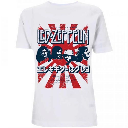 Led Zeppelin - Tričko Japanese Burst - Muž, Unisex, Biela, S