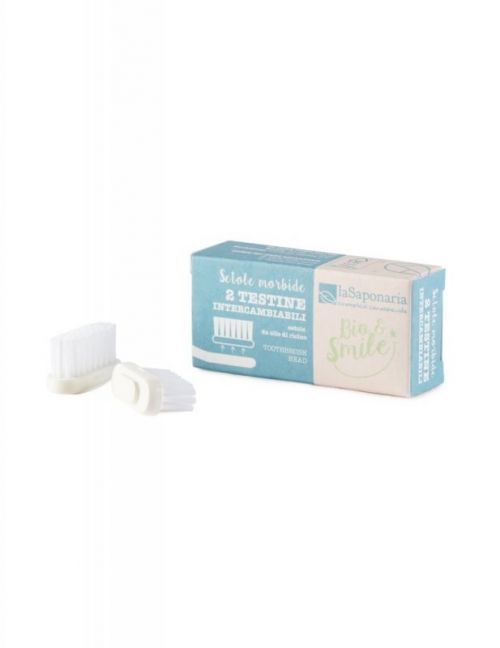 laSaponaria Náhradné hlavice k zubnej kefke (soft) (2 ks) 2 ks