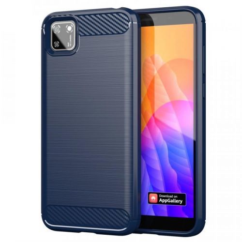 Puzdro Carbon Bush TPU pre Huawei Y5P  - Modrá KP9451