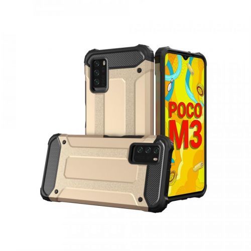 Puzdro Hybrid Armor pre Xiaomi Redmi Note 10 5G/Poco M3 Pro  - Zlatá KP10255