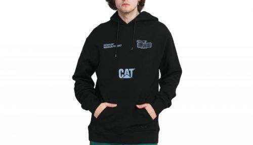 Caterpillar Painted Hoodie Black čierne 2910526-BLK