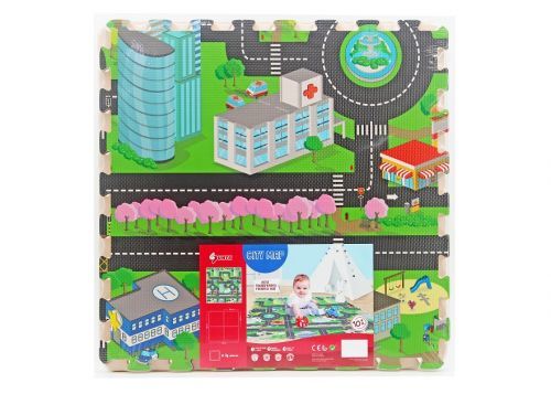 Mäkké puzzle bloky Mesto 60x60cm/4kusy