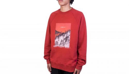Caterpillar Heritage Roundneck Red červené 2910511-RED