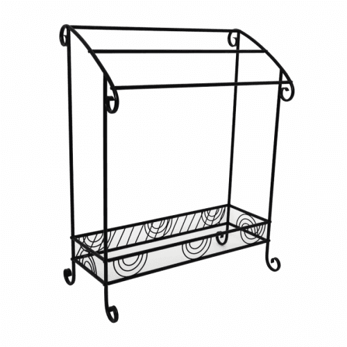 Stojan na ručníky, černý, BAILY