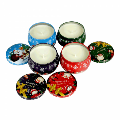 Vánoční vonné svíčky, set 4 ks, 830 g, APOLENKA