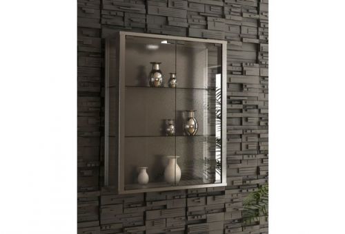 Nástenná vitrína Udina, striebra