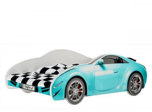 Autoposteľ S-CAR - modrá Blue car bed  140x70 cm