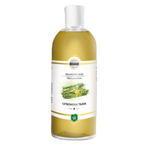 Topvet Masážny olej CITRÓNOVÁ TRÁVA, 500 ml