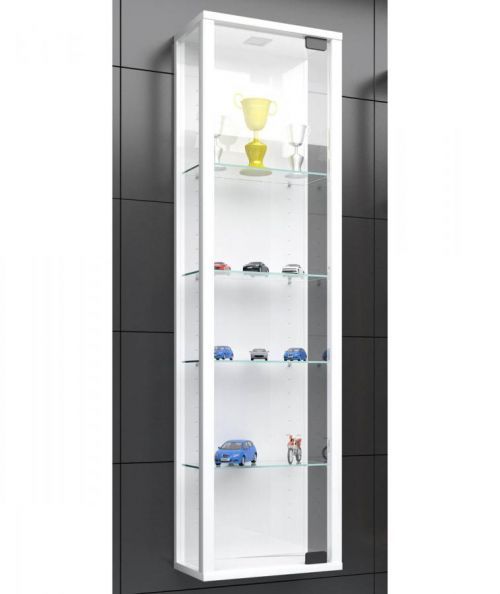 Nástenná vitrína Stano Mini, biela