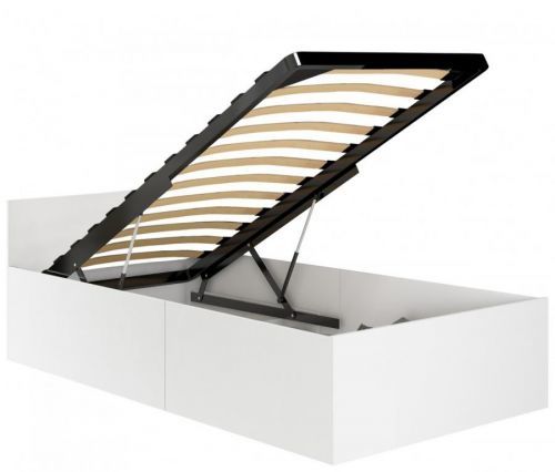 Postel CLP 90x200 cm s roštem bílá